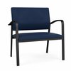 Lesro Newport Bariatric Chair Metal Frame, Black, MD Ink Upholstery NP1401